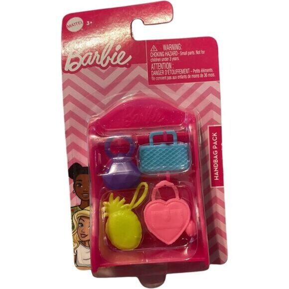 Mattel Barbie Doll Handbag Pack Shelf with 4 Handbags - Picture 1 of 5
